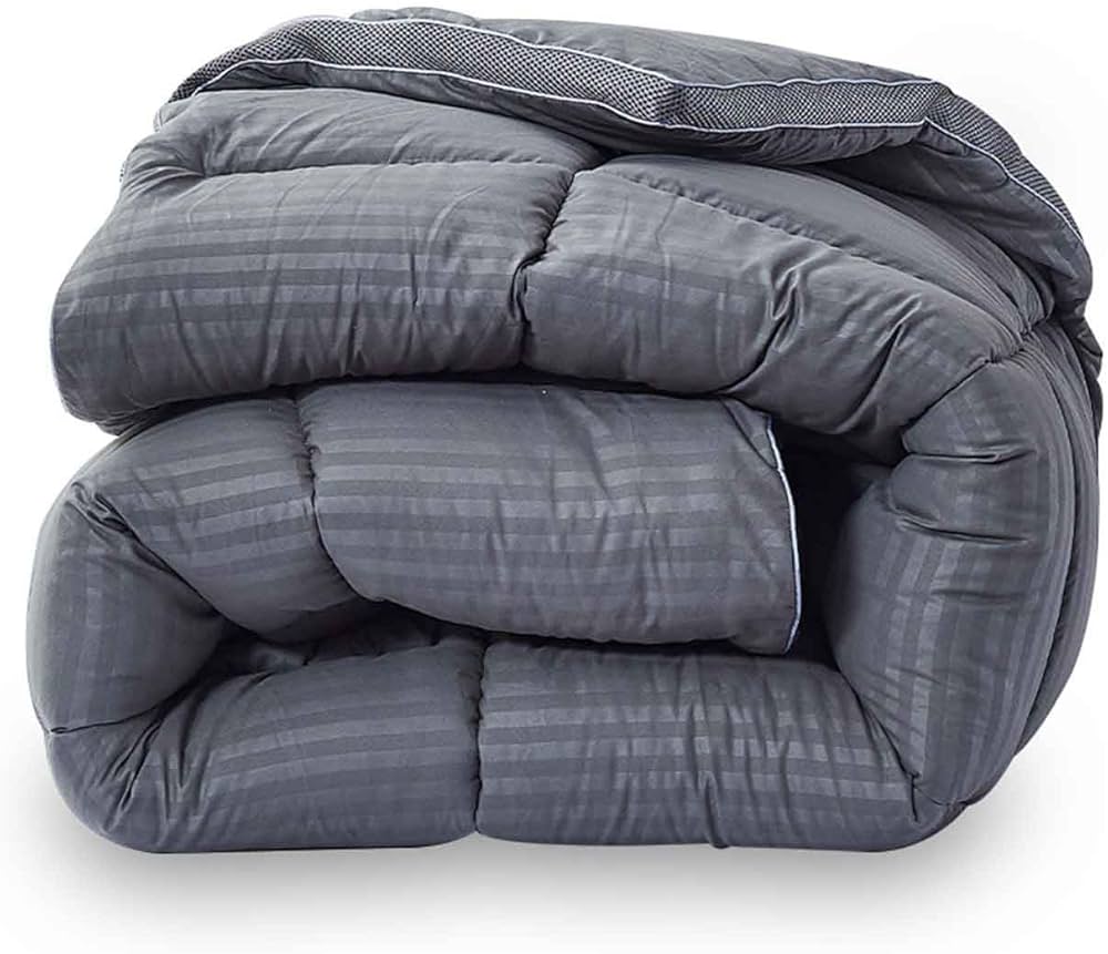 SAMPUR – Luxe grijs dekbed 100% polyester – Hoogwaardig dons en ultracomfortabel – Thermoregulerende werking voor 4 seizoenen