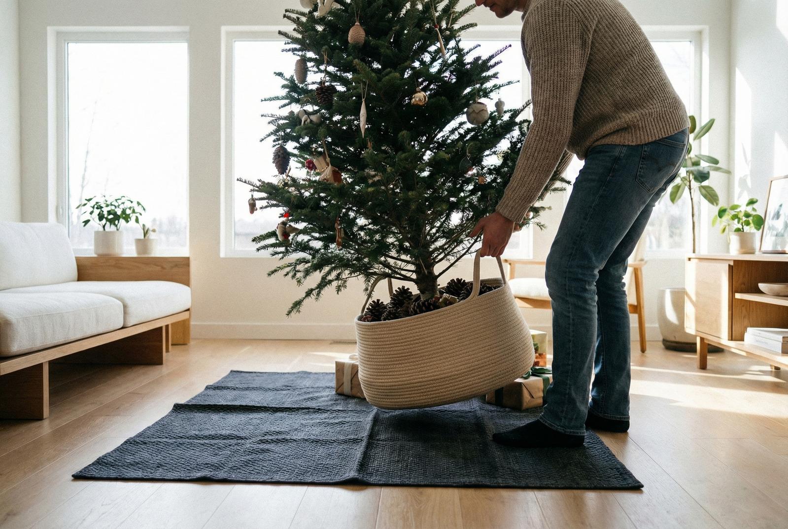 Kerstbomen: deze vaak gemaakte fout kan je vloer in slechts enkele uren beschadigen