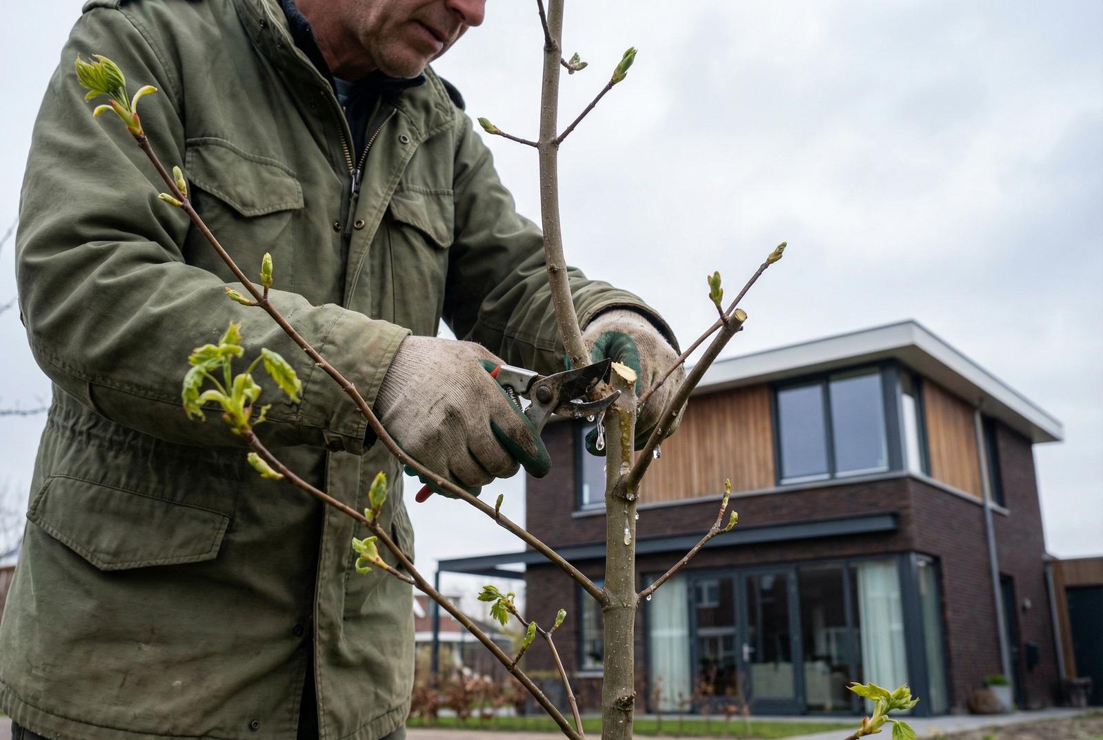 Deze sierboom in het begin van de lente snoeien is een grote fout die parasieten en ziektes bevordert