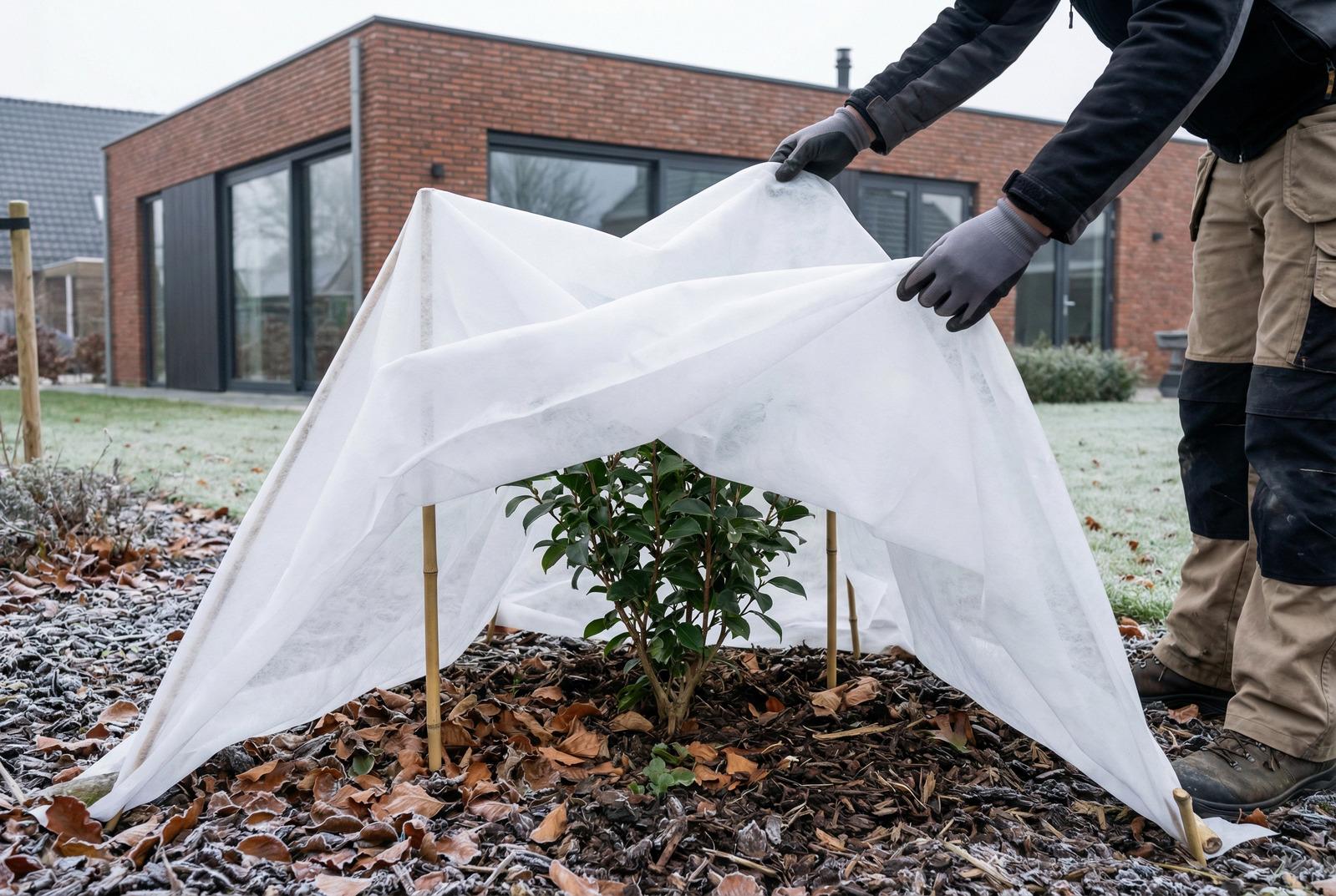 Vanuit het noorden komt deze natuurlijke techniek die een echt vorstwerend schild in de tuin creëert, de hele winter zonder chemie
